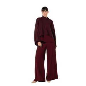 City-chic broek, mid waist 51 Wine Red