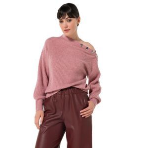 Losvallende pull met schoudere 71 Pink