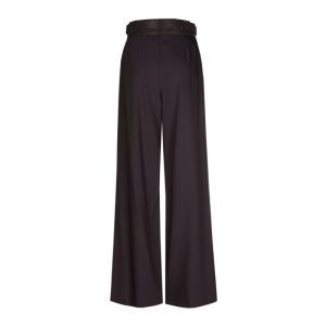 Elegante broek met dubbele rie 53 Eggplant
