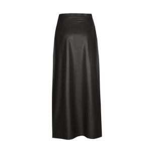 Midi-rok in vegan leather 30 Coffee