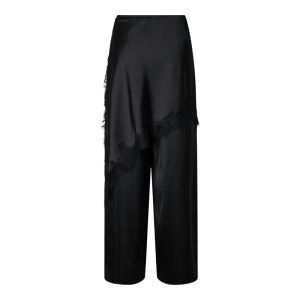 YASFLORIAN MW LACE SATIN PANT  190939 Black