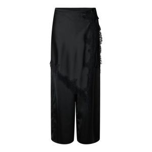 YASFLORIAN MW LACE SATIN PANT  190939 Black