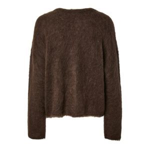 YASTILDE LS MOHAIR BLEND CARDI 242475001 Mole/