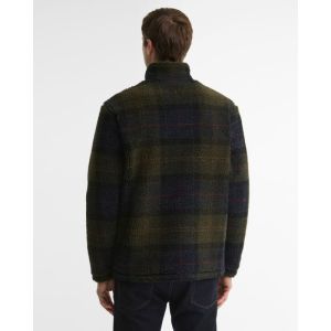 TARTAN FLEECE ZIP THROUGH SWEA - TN43 SHADOW C