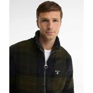 TARTAN FLEECE ZIP THROUGH SWEA - TN43 SHADOW C