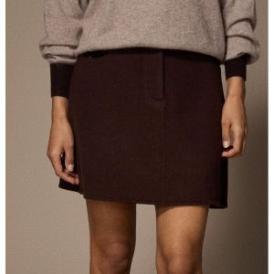 LINO SKIRT 040 Brown