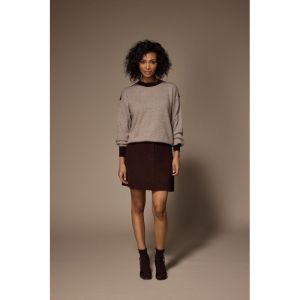 LINO SKIRT 040 Brown
