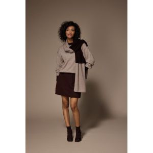 LINO SKIRT 040 Brown