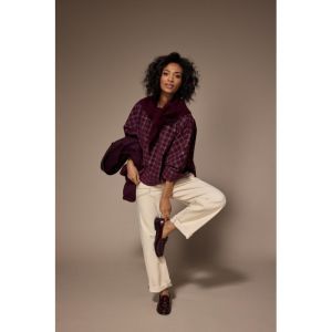 JADIE BARREL WORKER Jeans 006 Ecru - burg