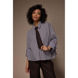 FLYNN Blouse 240 Brown/ Ligh
