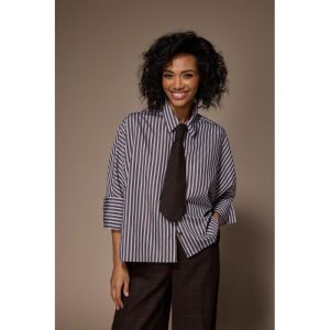 FLYNN Blouse 240 Brown/ Ligh