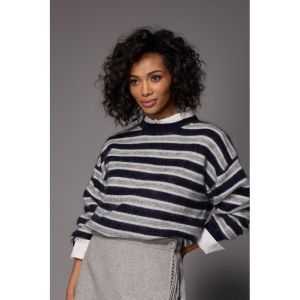MICHELLE STRIPED Pull Navy stripe K21