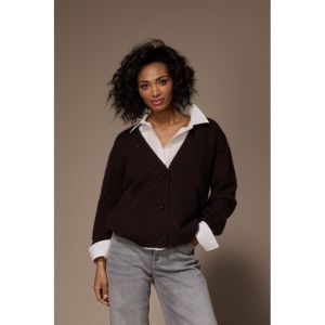 GLORIA Gilet Dark Brown H87