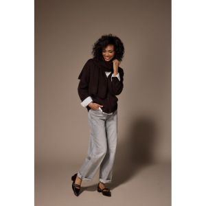 GLORIA Gilet Dark Brown H87