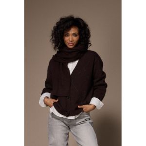 GLORIA Gilet Dark Brown H87