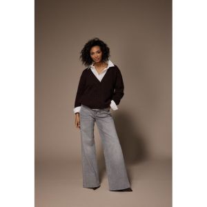 GLORIA Gilet Dark Brown H87
