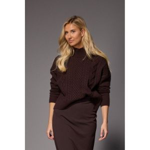 CESARE Turtleneck 040 Dark brown