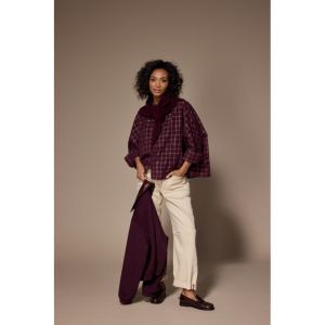 FLYNN Blouse 137 Plume check