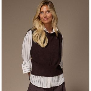 PATTY Blouse 101 Brown strip