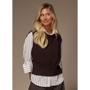 FEM Debardeur Dark Brown H87