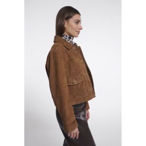 Small square scarf with leopar Cognac leopard