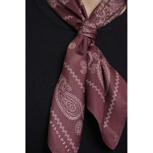 Small square scarf with print Sangria paisley