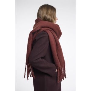 Scarf with fringes Sangria