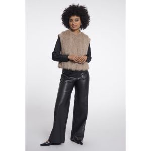Faux fur waistcoat with hook & Oat