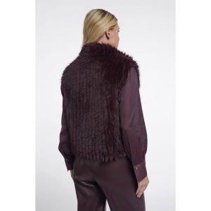 Waistcoat with closure Chocolate bean