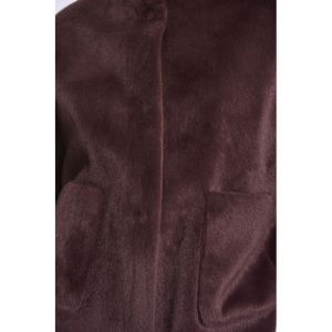Faux fur cape Chocolate bean