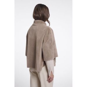 Faux fur cape Mocha latte