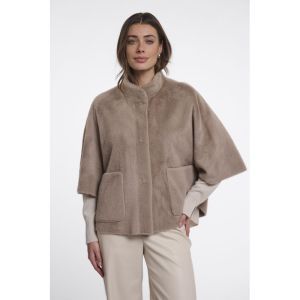 Faux fur cape Mocha latte
