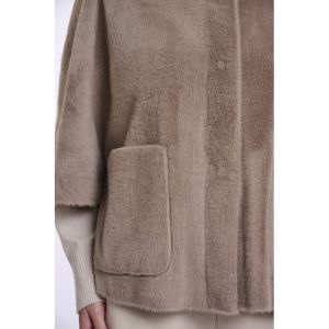Faux fur cape Mocha latte