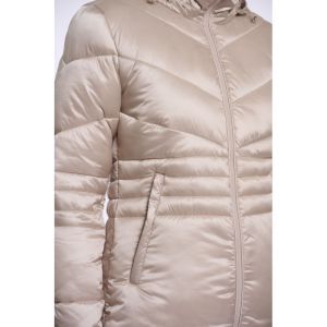 Light padded fitted jacket Oat
