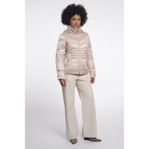 Light padded fitted jacket Oat