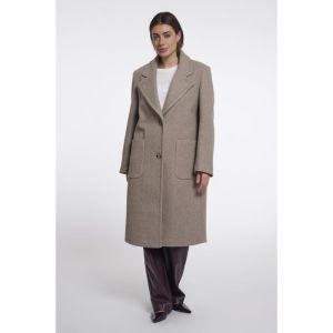 Single breasted coat Toffee melange
