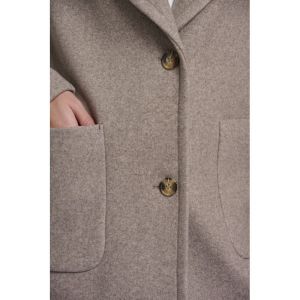 Single breasted coat Toffee melange