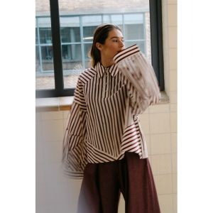 - Burgundy Stri