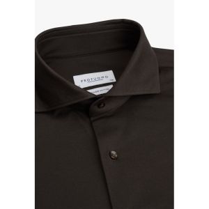SHIRT X-CUTAWAY SF D.BROWN - Dark Brown