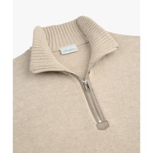 PULLOVER HALF ZIP BEIGE - Beige