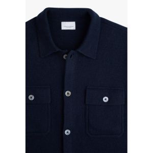 OVERSHIRT FULL BUTTON NAVY - Navy