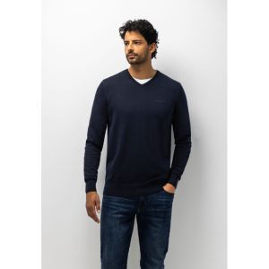 Pullover V-Neck Plain 5900 donkerblau