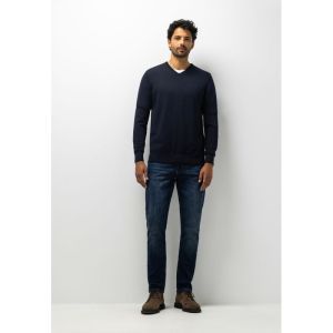 Pullover V-Neck Plain 5900 donkerblau