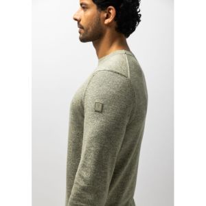 Pullover Crew-Neck Plain       3719 mosgroen/g