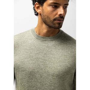 Pullover Crew-Neck Plain       3719 mosgroen/g