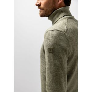 Pullover Col Plain 3719 mosgroen/g