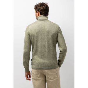Pullover Col Plain 3719 mosgroen/g