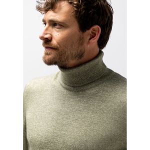 Pullover Col Plain 3719 mosgroen/g
