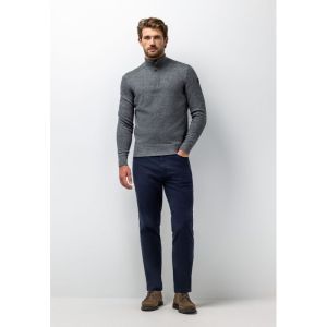 Pullover Sportzip Plain - Butt 5919 donkerblau
