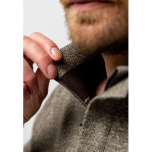 Pullover Sportzip Plain - Butt 8919 donkerbrui